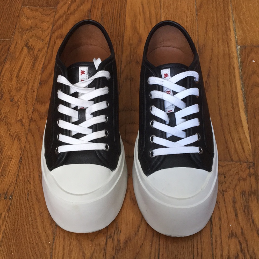 M A R N I leather sneakers